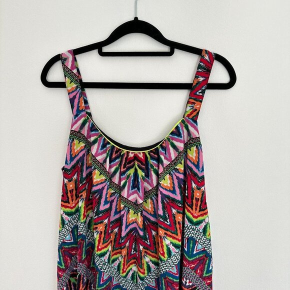 Handkerchief Hem Maxi Shift Dress - Picture 11 of 13